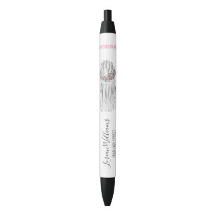 Bolígrafo De Tinta Negra Estilo de la flor estilo pedernal Boho Hair Stylis