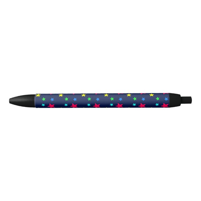 Bolígrafo De Tinta Negra Estrellas (Anverso)
