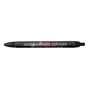 Bolígrafo De Tinta Negra Estrellas de monograma