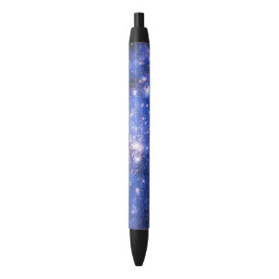 Bolígrafo De Tinta Negra Estrellas Embriónicas azules caídas