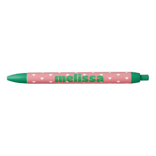 Bolígrafo De Tinta Negra Estuche Heart Inicial para iPhone / iPad