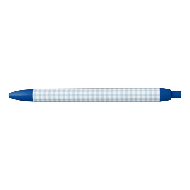 Bolígrafo De Tinta Negra F&L Blue Gingham (Anverso)
