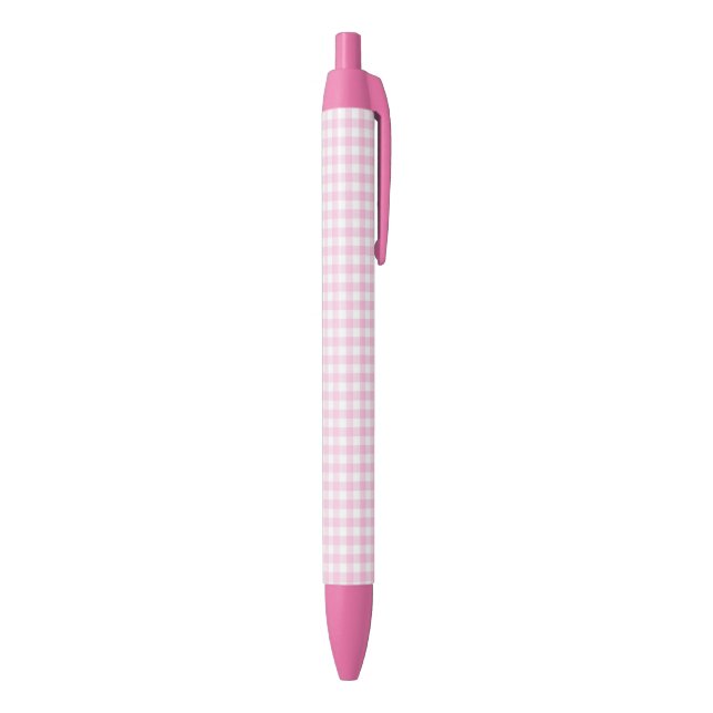 Bolígrafo De Tinta Negra F&L Pink Gingham Pen (Parte inferior (Vertical))