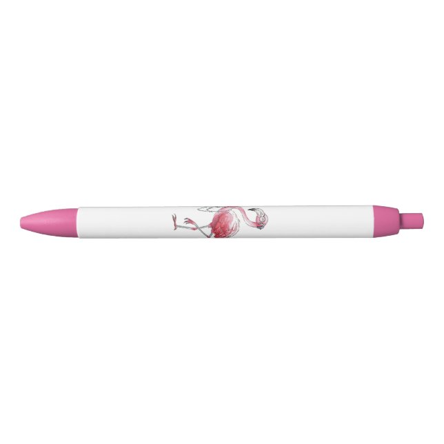 Bolígrafo De Tinta Negra Fabuloso Flamingo (Anverso)