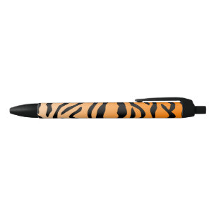 Bolígrafo De Tinta Negra Falsa impresión del tigre