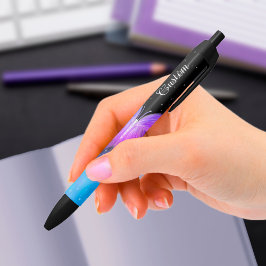 Bolígrafo De Tinta Negra Fantasía espacial Mariposa Cósmica