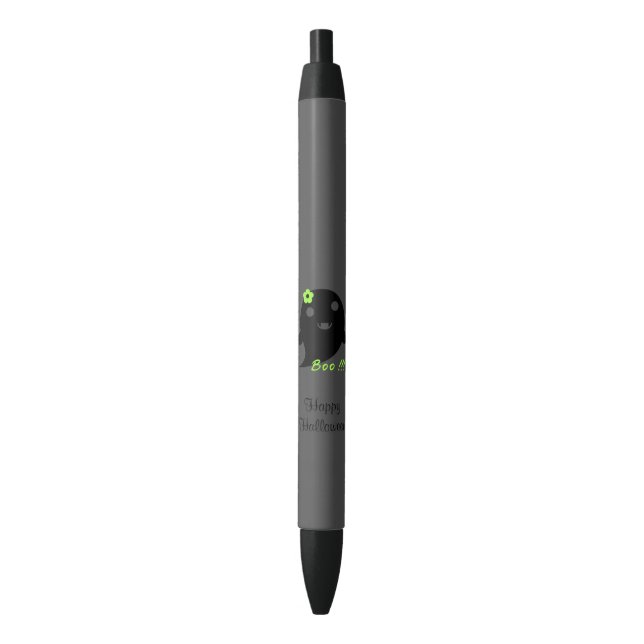 Bolígrafo De Tinta Negra Fantasma de Halloween (Frente vertical)