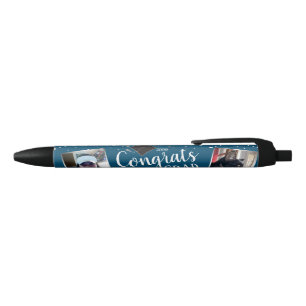Bolígrafo De Tinta Negra Felicitaciones a la Personalizado Grad Photo Black