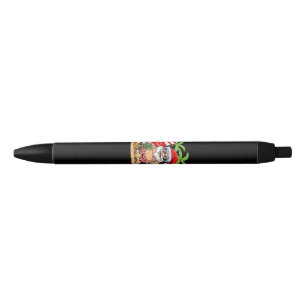 Bolígrafo De Tinta Negra Feliz Navidad en Julio Esencial