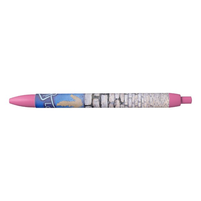 Bolígrafo De Tinta Negra Flecha amarilla (Anverso)