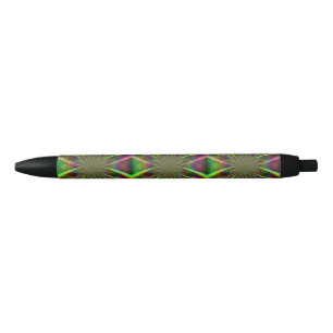 Bolígrafo De Tinta Negra Flor de arcoiris loca