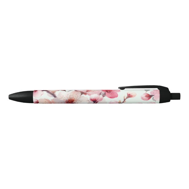 Bolígrafo De Tinta Negra Flor de Cerezo (Parte superior)