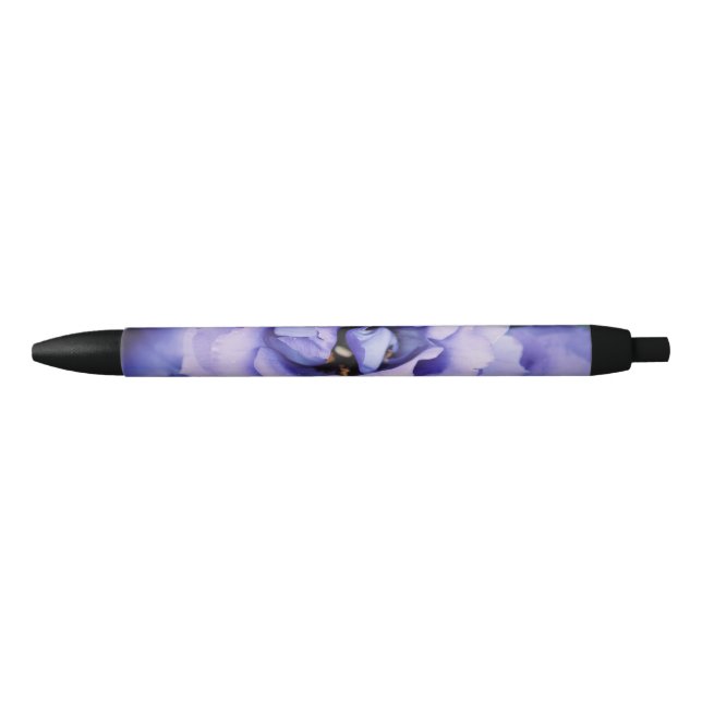 Bolígrafo De Tinta Negra Flor de guiñada del Bonito (Anverso)
