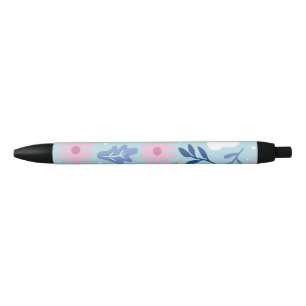 Bolígrafo De Tinta Negra Flor minimalista