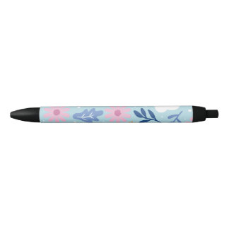 Bolígrafo De Tinta Negra Flor minimalista