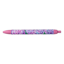 Bolígrafo De Tinta Negra Floraciones de la flor