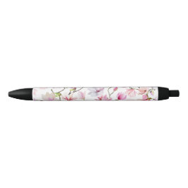 Bolígrafo De Tinta Negra floral elegante