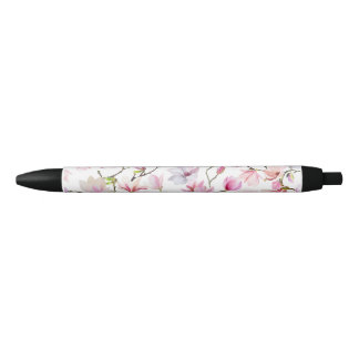 Bolígrafo De Tinta Negra floral elegante