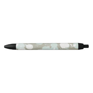Bolígrafo De Tinta Negra Flores