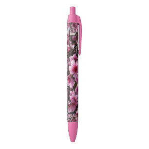 Bolígrafo De Tinta Negra Flores de la primavera