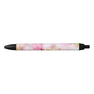 Bolígrafo De Tinta Negra Flores rosadas sakura - Flor japonesa de cerezo