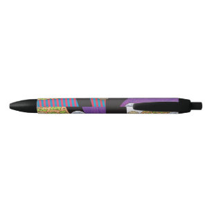 Bolígrafo De Tinta Negra Flotadores - Arte Surrealista abstracto de vaporwa