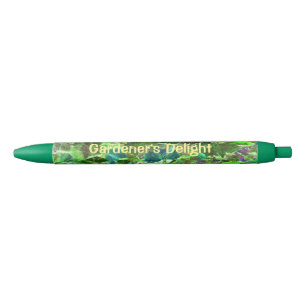 Bolígrafo De Tinta Negra Follaje de Hojas Verdes Personalizado