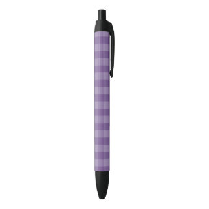 Bolígrafo De Tinta Negra Fondo a cuadros violeta
