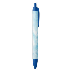 Bolígrafo De Tinta Negra fondo colorido de la acuarela para su