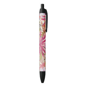 Bolígrafo De Tinta Negra Fondo floral 6
