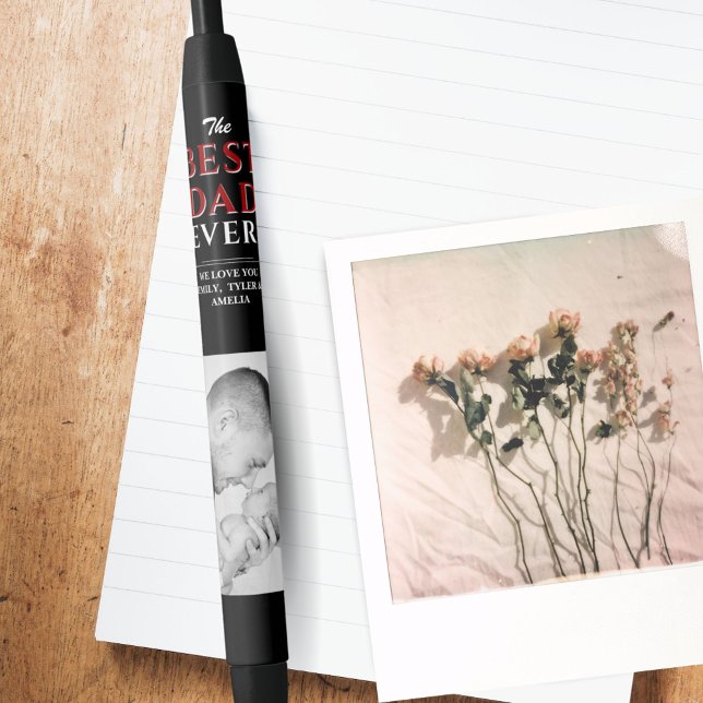 Bolígrafo De Tinta Negra Foto moderna del Día del Mejor Papá Negro (Subido por el creador)