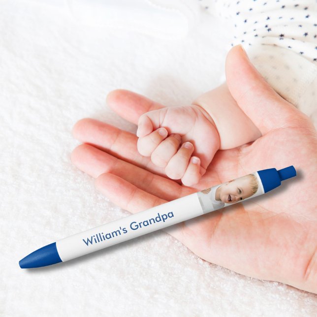 Bolígrafo De Tinta Negra Foto personalizada del bebé abuelo (Subido por el creador)