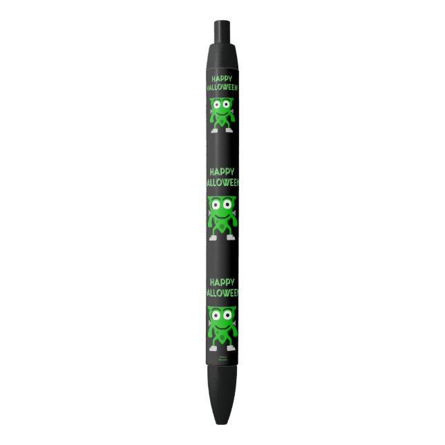Bolígrafo De Tinta Negra Franken-Cheese Halloween Greetings Pen (Frente vertical)