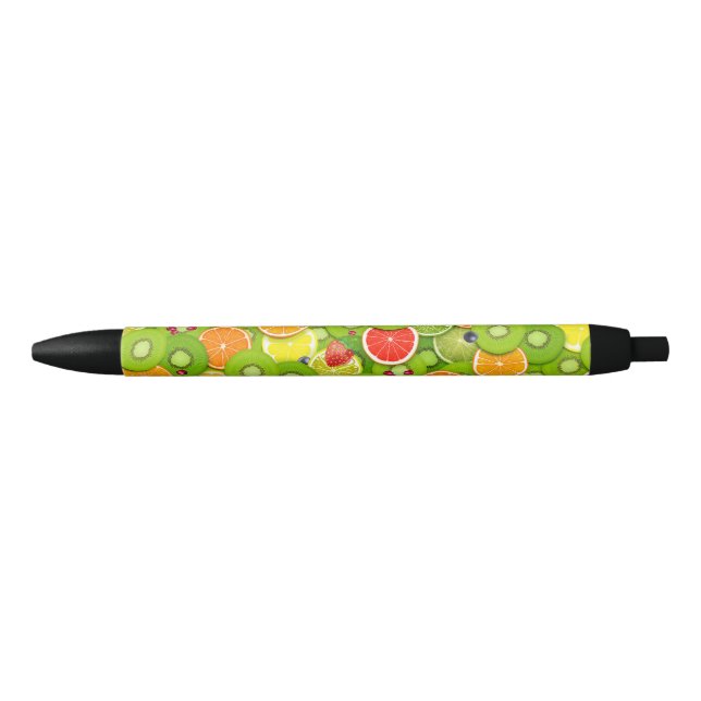 Bolígrafo De Tinta Negra Frutas de verano 2 (Anverso)