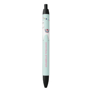Bolígrafo De Tinta Negra Fun Alpaca Personalizada