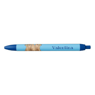 Bolígrafo De Tinta Negra Funny meerkat ilustracion personalizado familiar