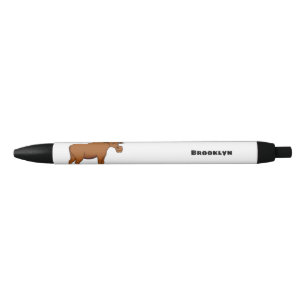 Bolígrafo De Tinta Negra Funny moose cartoon illustration