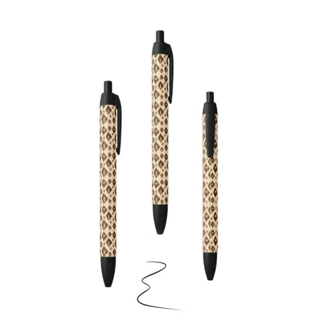 Bolígrafo De Tinta Negra Geometría de tonos terrosos (Subido por el creador)