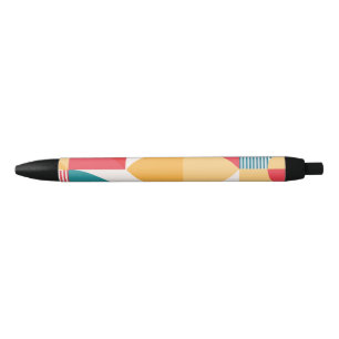 Bolígrafo De Tinta Negra Geométrico minimal