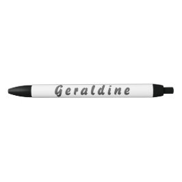 Bolígrafo De Tinta Negra Geraldine Kugelschreiber