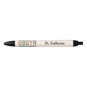 Bolígrafo De Tinta Negra Ginecólogo Obstetricista Obstetricista Personaliza