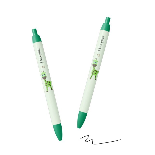 Bolígrafo De Tinta Negra Girafa verde (Subido por el creador)