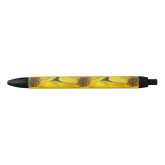 Bolígrafo De Tinta Negra Girasol inclinado
