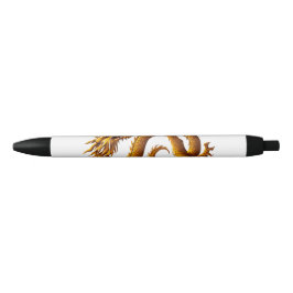 Bolígrafo De Tinta Negra Golden Dragon