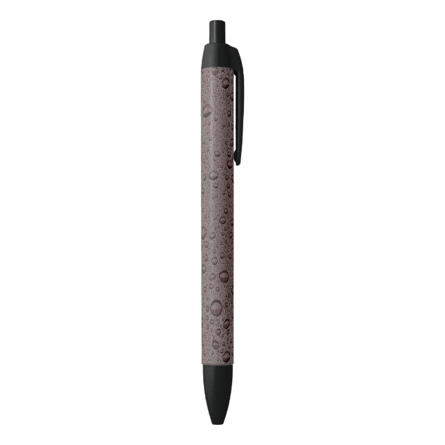 Bolígrafo De Tinta Negra Gotas marrones de agua (Parte inferior (Vertical))