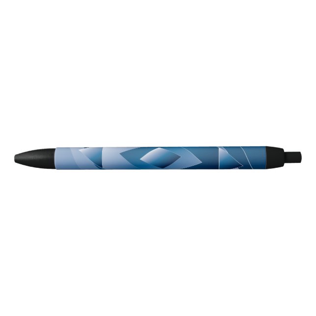 Bolígrafo De Tinta Negra gradiente azul 1 (Anverso)