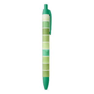 Bolígrafo De Tinta Negra gran fondo verde de la acuarela - acuarela