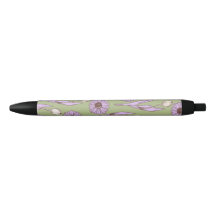 Green Purple Retro Y2K Funky Hippie Flower Pattern