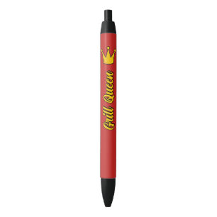 Bolígrafo De Tinta Negra Grill Queen Crown
