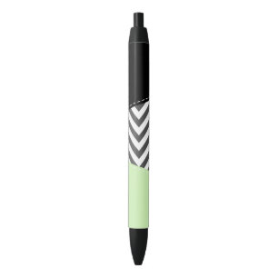 Bolígrafo De Tinta Negra Gris Zigzag, Gris Chevron, Zigzag Pattern, Mint